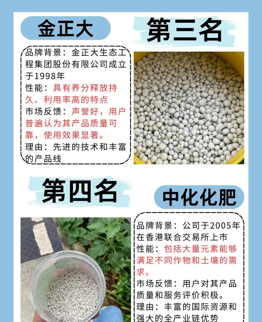 2024中國前十強複合肥料