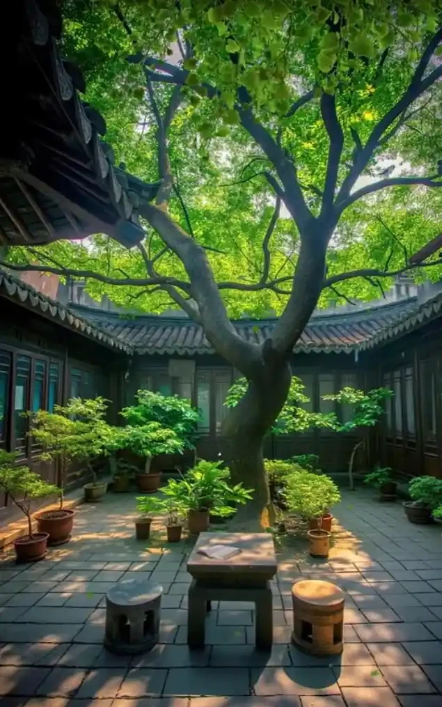 院子不必大,能盛放四季就好