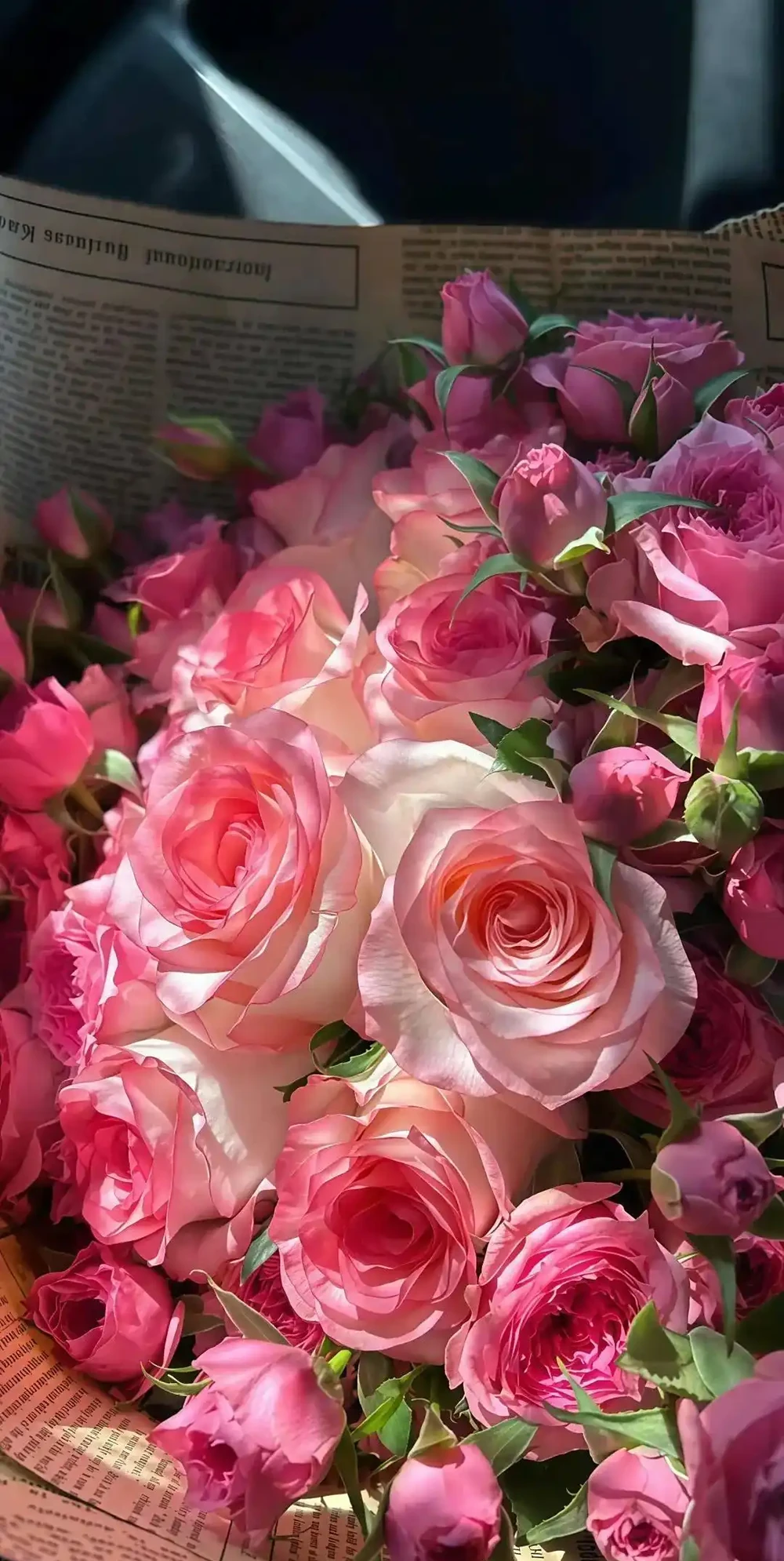 浪漫的玫瑰花束桌布