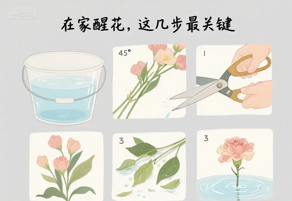 花蔫了別扔！醒花讓它滿血復活，我用這招救回無數鮮花