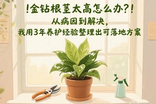 金鑽根莖太高怎麼辦？從病因到解決，我用 3 年養護經驗整理出可落地方案