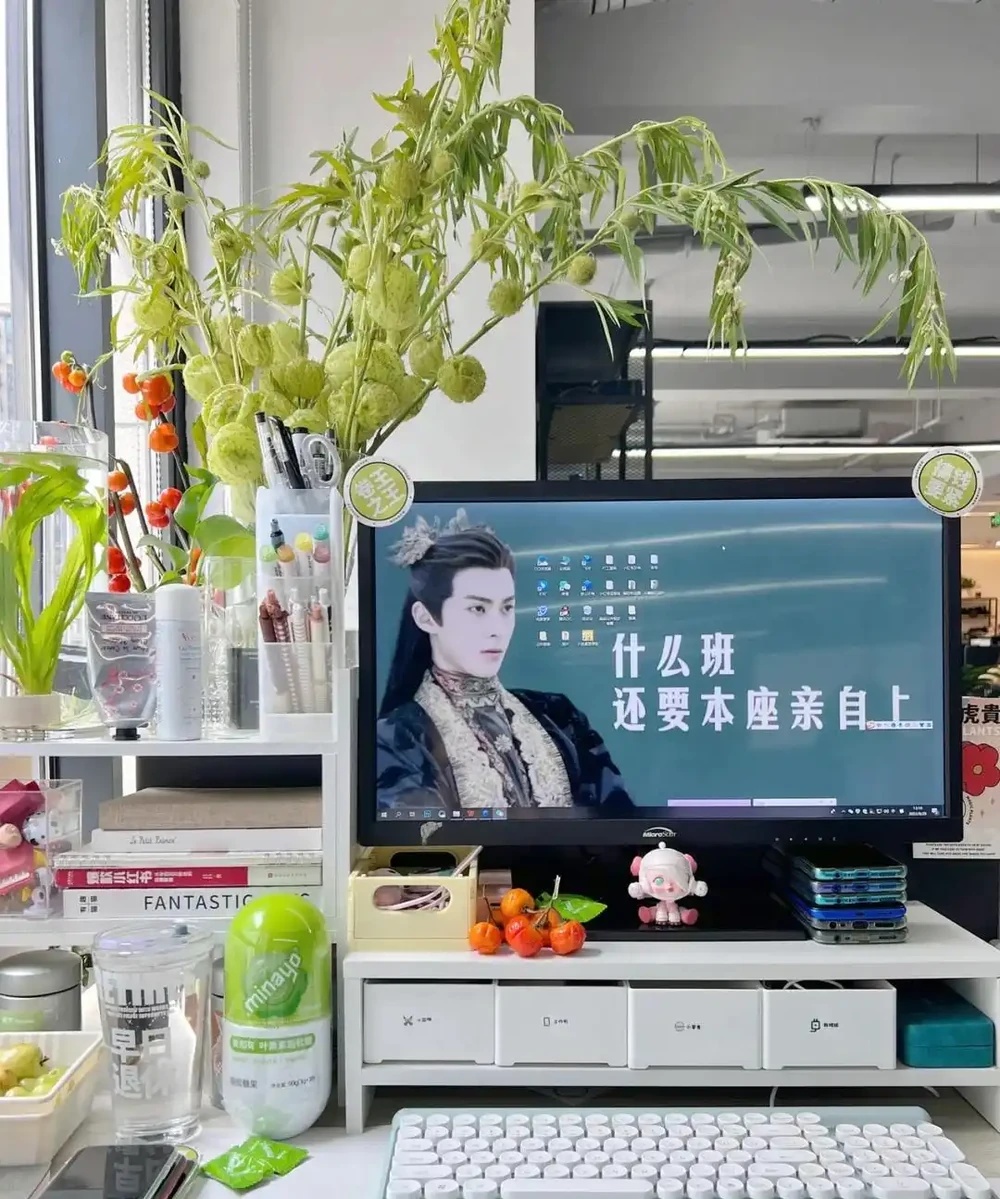 男子近日被裁員,清理工位上的花,大大小小一拖車,網友:工位當家的代價