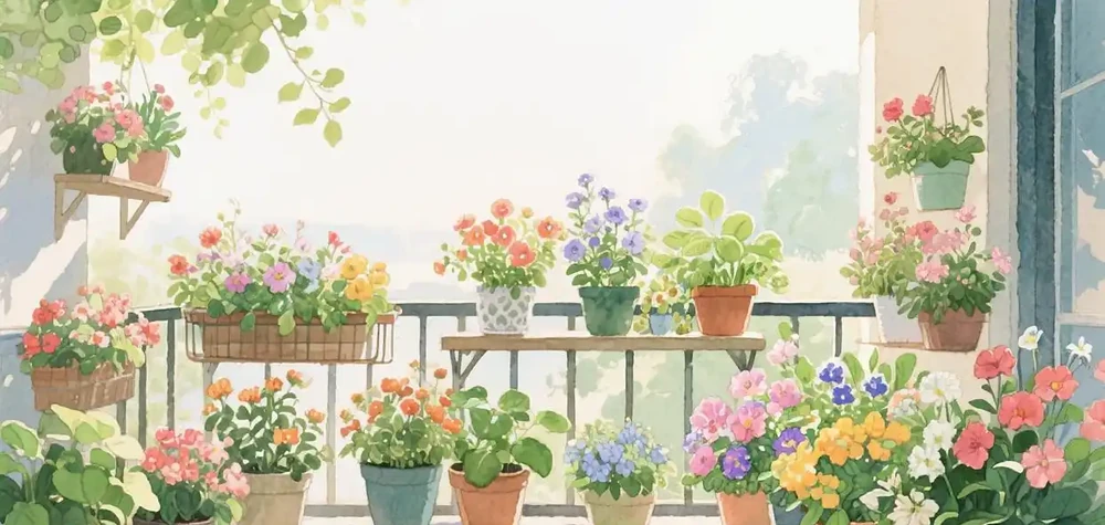 10種公認陽臺好養的花清單!從松葉牡丹到薄荷,新手按步驟養,四季有景超省心