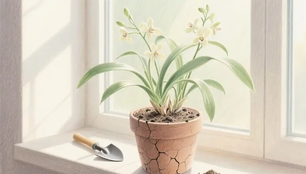 蘭草花葉子發黃乾枯是什麼原因?蘭草花黃葉?5招定位原因+4季養護重點,3分鐘學會