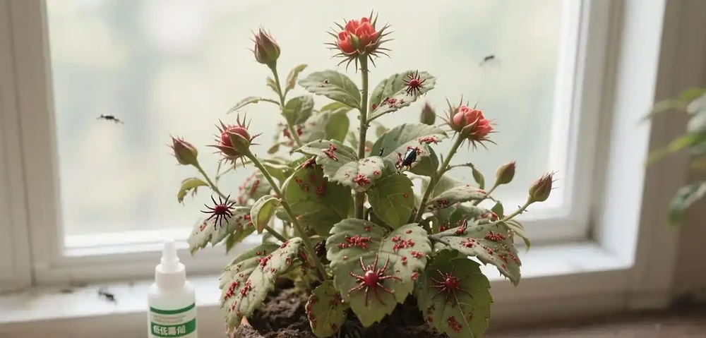玫瑰花長滿密密麻麻的小蟲子怎麼辦？玫瑰花長蟲別慌！3步物理+生物+化學除蟲法，4招預防，3種常見蟲快速識別
