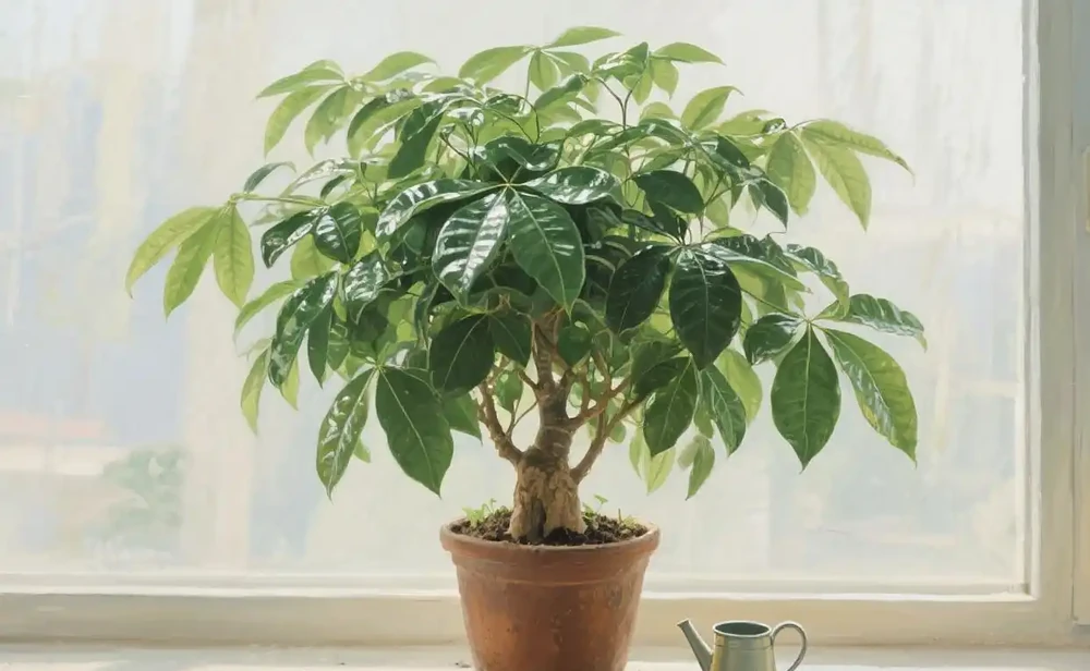 發財樹多久澆一次水最合適?養發財樹總腐根?養死3棵後才懂:記準5個澆水因素+3個乾溼判斷法