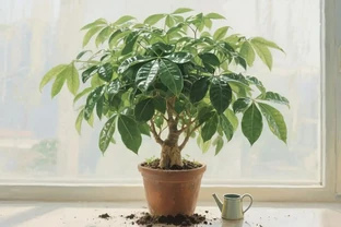 發財樹多久澆一次水最合適？養發財樹總腐根？養死3棵後才懂：記準5個澆水因素+3個乾溼判斷法