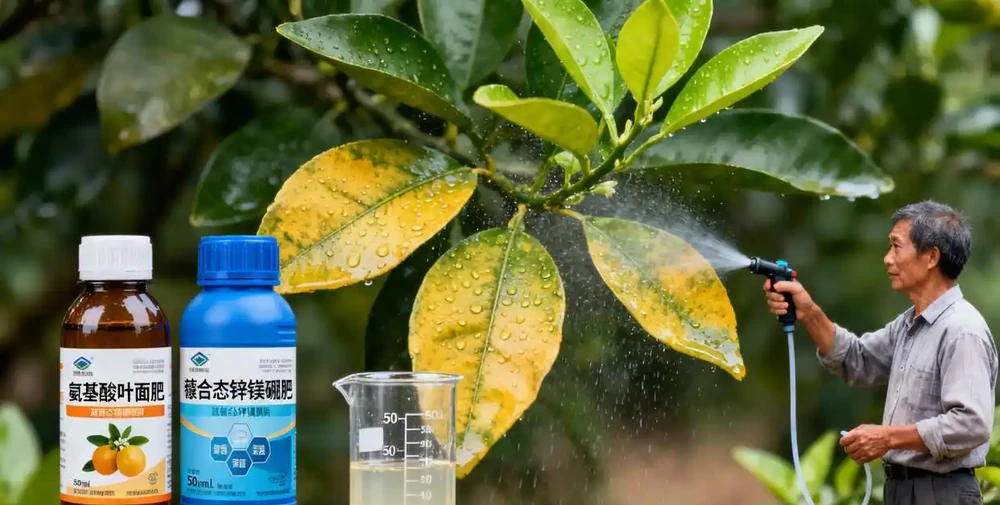 氨基酸葉麵肥與螯合態微量元素肥復配
