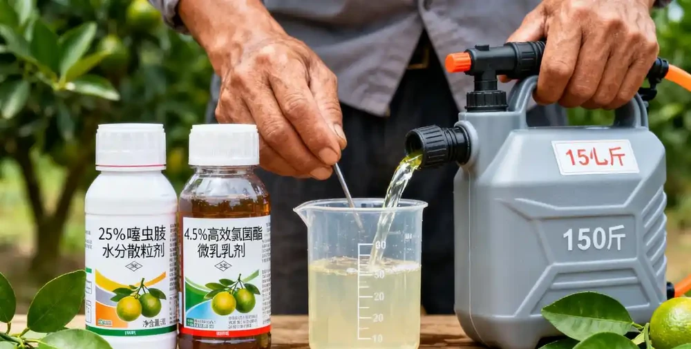 農藥復配使用示意圖