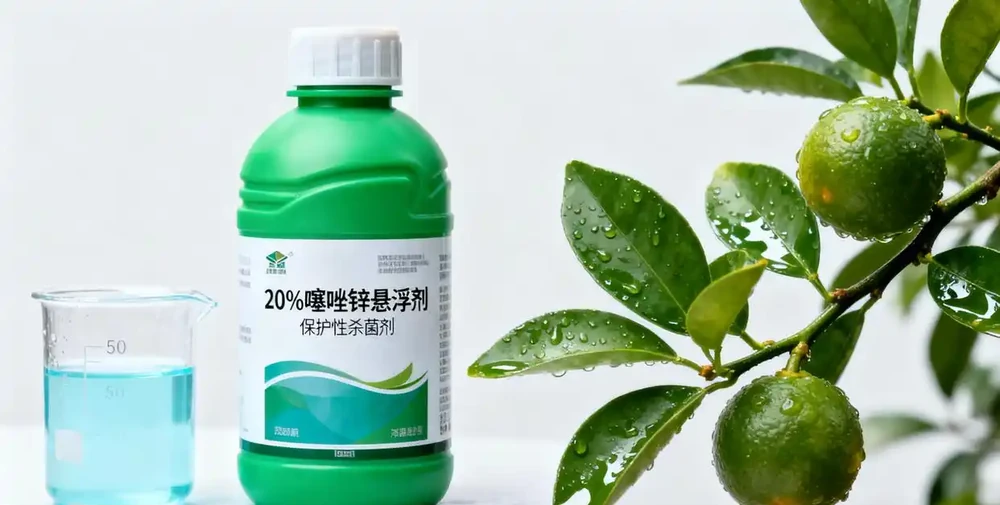 20%噻唑鋅懸浮劑產品及雨後噴施場景
