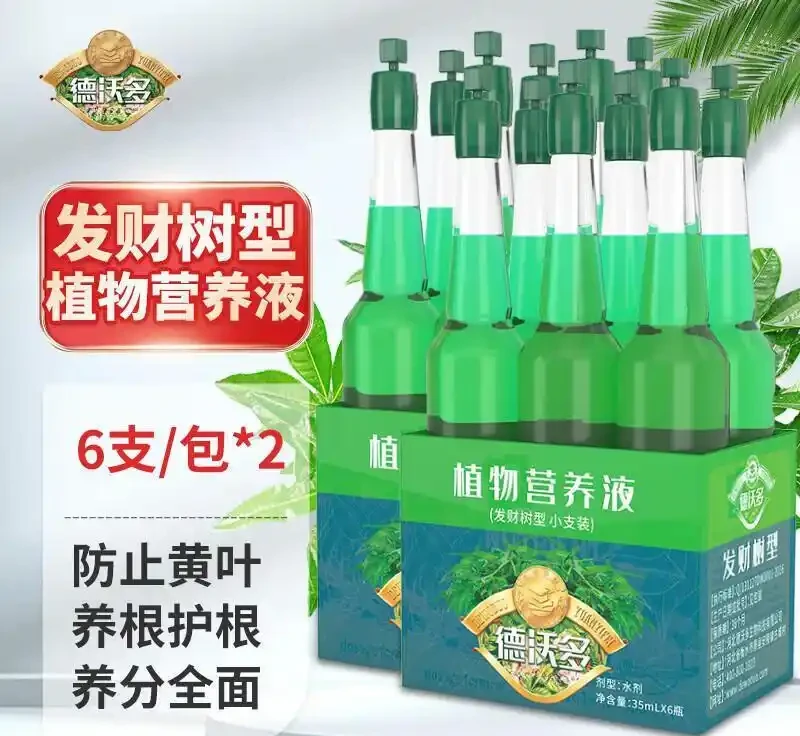擔心發財樹枯萎?別愁!專業營養液是綠植救星,能讓奄奄一息的發財樹迅速重煥生機,讓你的財富綠植活力滿滿
