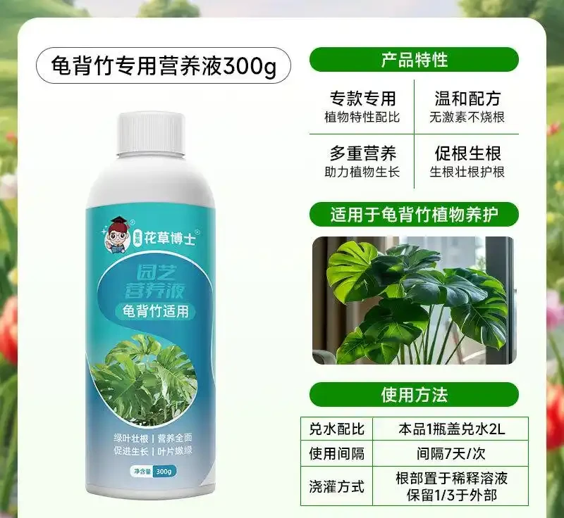 龜背芋養護必備:三款營養液讓你的綠植重煥生機