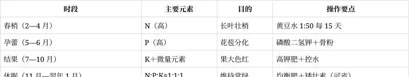 金彈子四季施肥全攻略