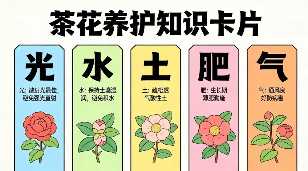 從黃葉落蕾到花開成海：我只用了這五個方法，讓茶花「逆天改命」