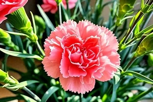 康乃馨開花期澆水指南：精準控水，花豔期長