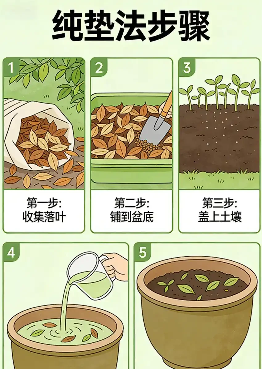 腐葉土是「土壤黃金」,教你一招,不用發酵不用挖,肥力反而更猛