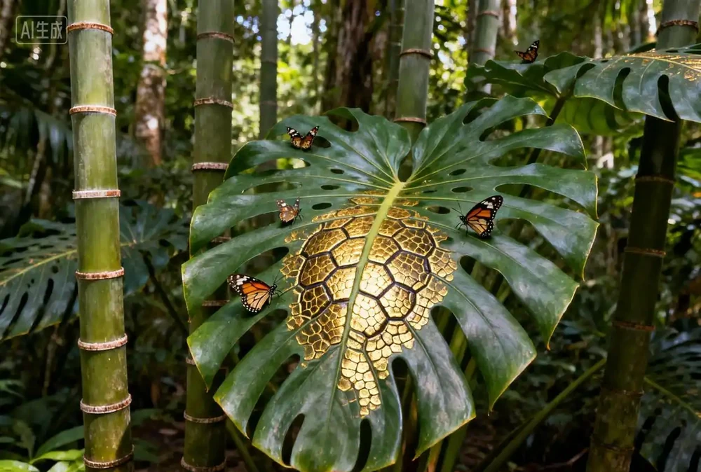 天材地寶圖鑑:金鱗龜背芋