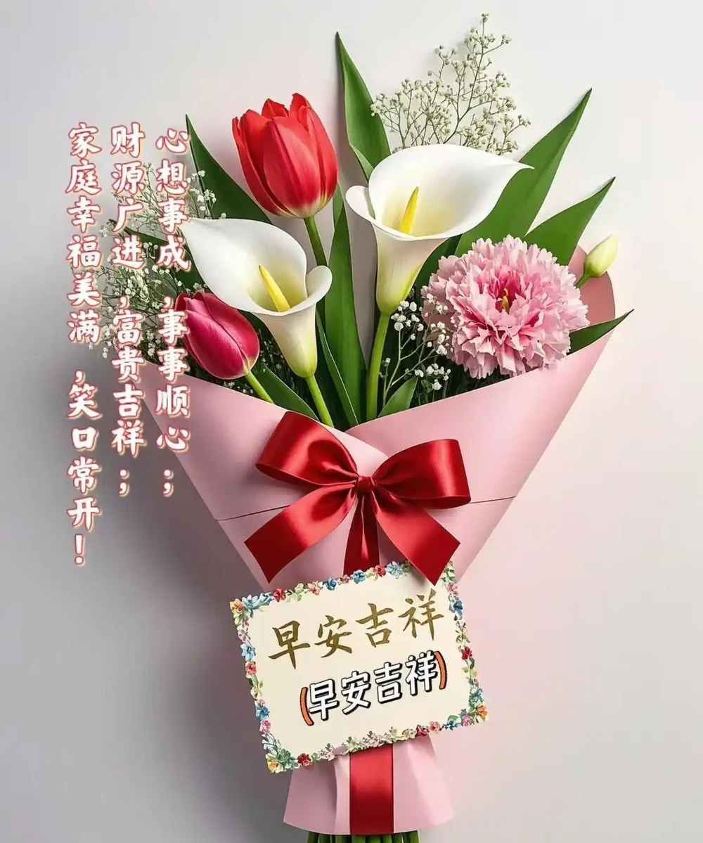 18張頂漂亮的玫瑰花早安圖帶著花香與祝福向您而來，請開心收下吧