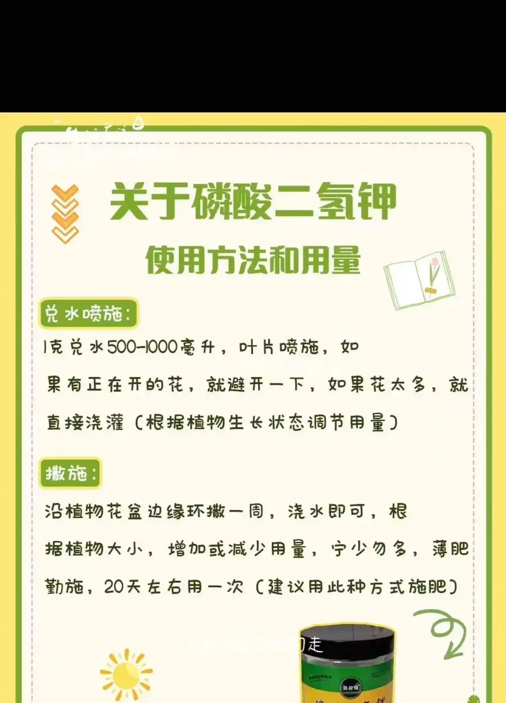 金彈子磷酸二氫鉀什麼階段用？怎麼使用？一次性講明白