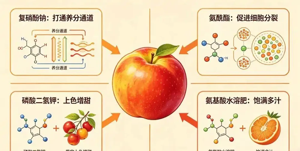 萬能自制膨果神器配方！四種黃金搭配，果子膨大快、上色好、不裂果、產量翻倍