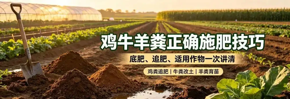 雞糞、牛糞羊糞正確施肥技巧